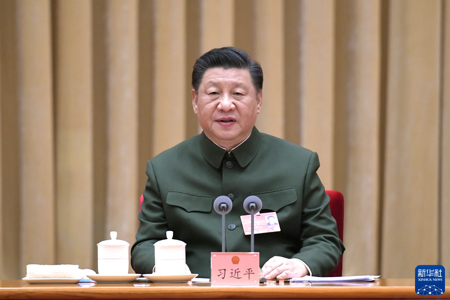 3月7日下午，中共中央總書記、國家主席、中央軍委主席習(xí)近平出席十三屆全國人大五次會(huì)議解放軍和武警部隊(duì)代表團(tuán)全體會(huì)議并發(fā)表重要講話。新華社記者 李剛 攝.jpg